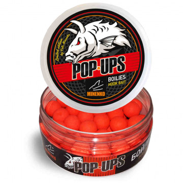 Бойлы плавающие MINENKO STRAWBERRY (Fluo) Pop-Up 14мм