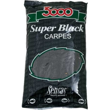 Прикормка Sensas 3000 Super BLACK Carp 1кг