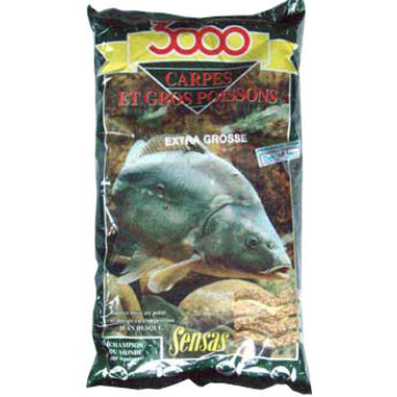 Прикормка SENSAS 3000 Carp Extra Grosse