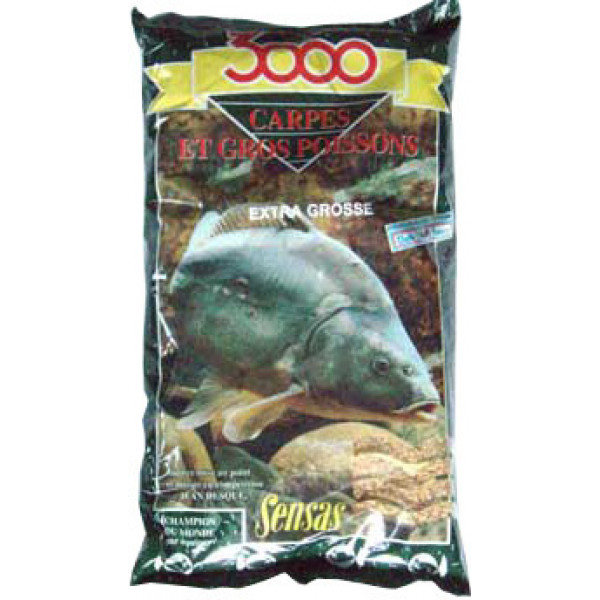 Прикормка SENSAS 3000 Carp Extra Grosse