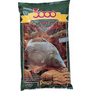 Прикормка SENSAS 3000 Carp Fine Mousture