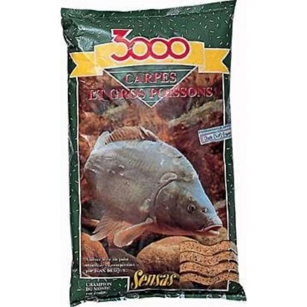Прикормка SENSAS 3000 Carp Fine Mousture