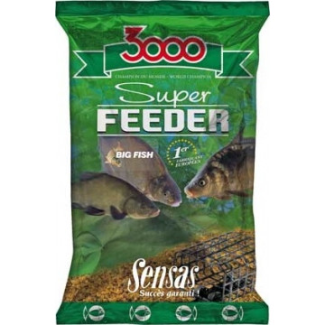 Прикормка Sensas 3000 Super FEEDER Big Fish 1кг
