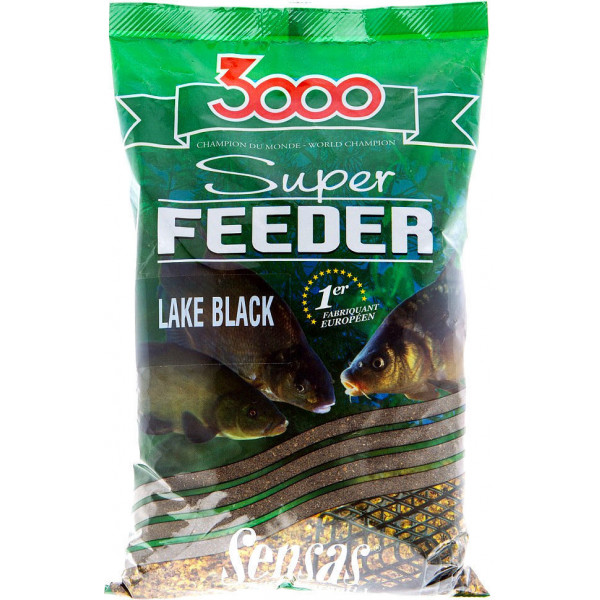 Прикормка Sensas 3000 Super FEEDER Lake Black 1кг