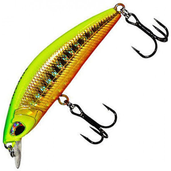 Воблер LureMax GARLETTA 60S-007-Flash Chartreuse, 6,4гр, тонущий