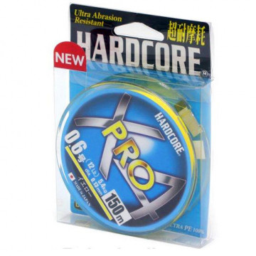ШнурYo-Zuri Duel PE Hardcore X4 PRO 150м Yellow #0.6 (0.13mm) 5.4Kg