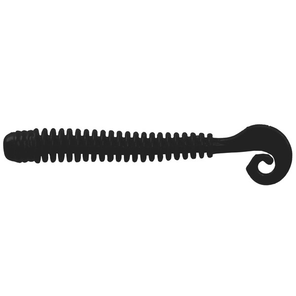 Мягкие приманки LureMax CHEEKY WORM 4''/10см, LSCW4-006 Black (10 шт.)