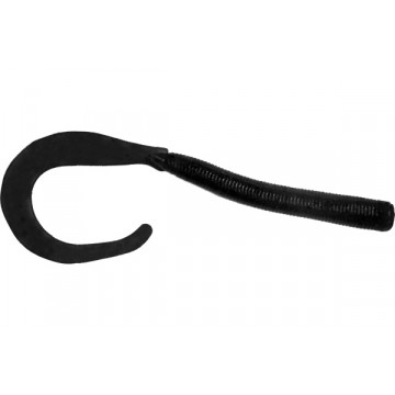 Мягкие приманки LureMax LOMBRIZA 4''/9,5см, LSL4-006 Black (10 шт.)