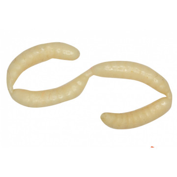 Мягкие приманки LureMax MAGGOT 0,5''/1см LSMG05B-015-White (банка)