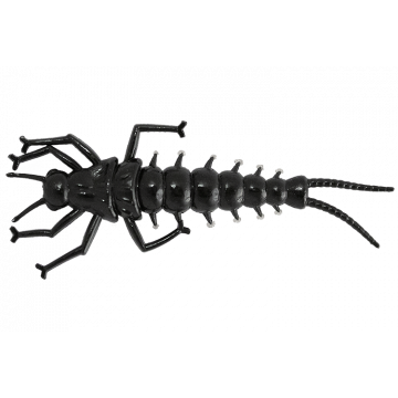 Мягкие приманки LureMax STONE FLY 1,5&quot;/4,5 см,006-Black (10 шт)