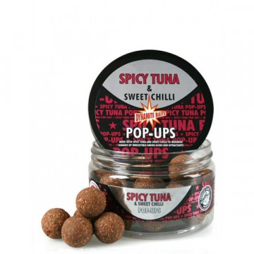 Плавающие бойлы Dynamite Baits Spicy Tuna Sweet Chilli Pop-Ups 15 мм