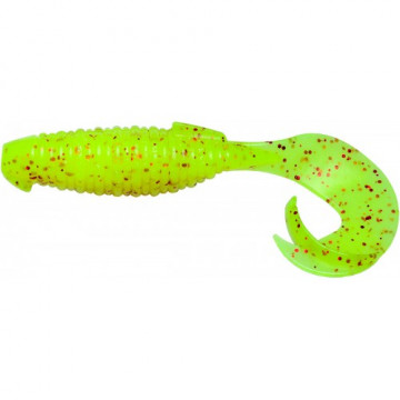 Приманка Keitech Flapper Grub 4 Chartreuse Red Flake