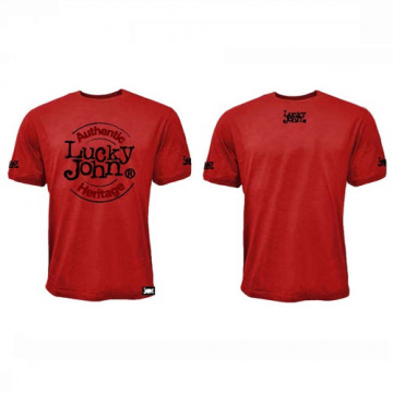 Футболка Lucky John красная 01 р.S