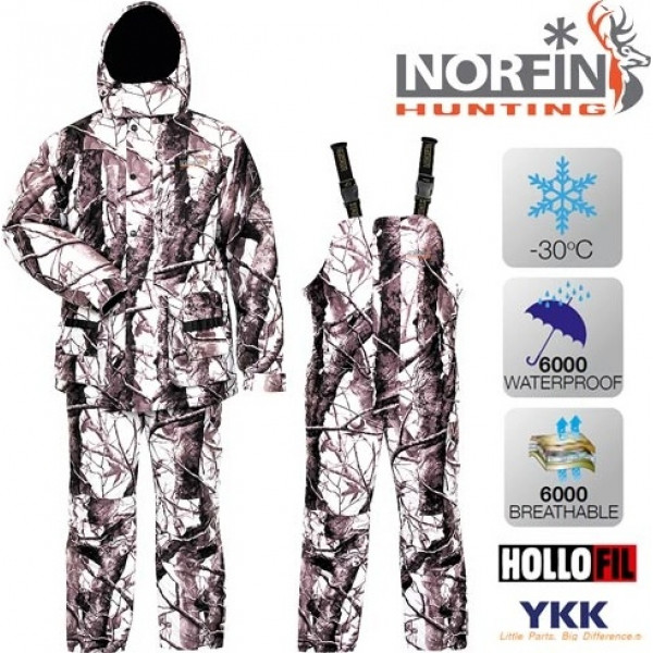 Костюм охотничий зимний Norfin Hunting Wild Snow 713005-XXL