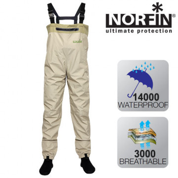 Полукомбинезон заброд. Norfin WHITEWATER р.S